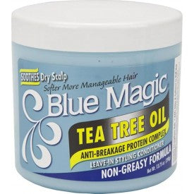 (COSMETICS HAIR CARE) BLUE MAGIC TEA TREE OIL NON-GREASY 12 0z