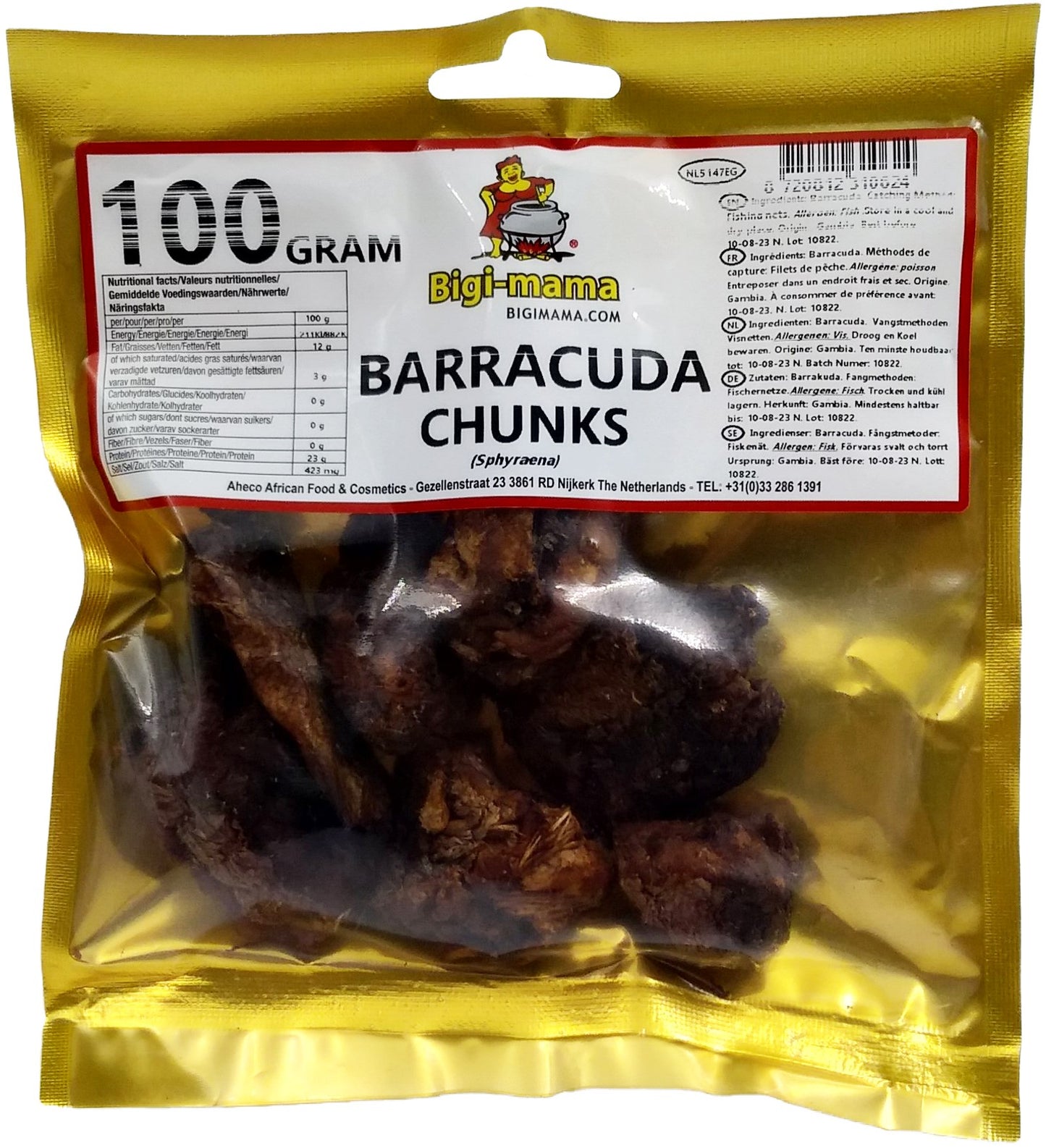 (FISH SMOKED) Baracuda Chunks Smoked Pack 100 gr.
