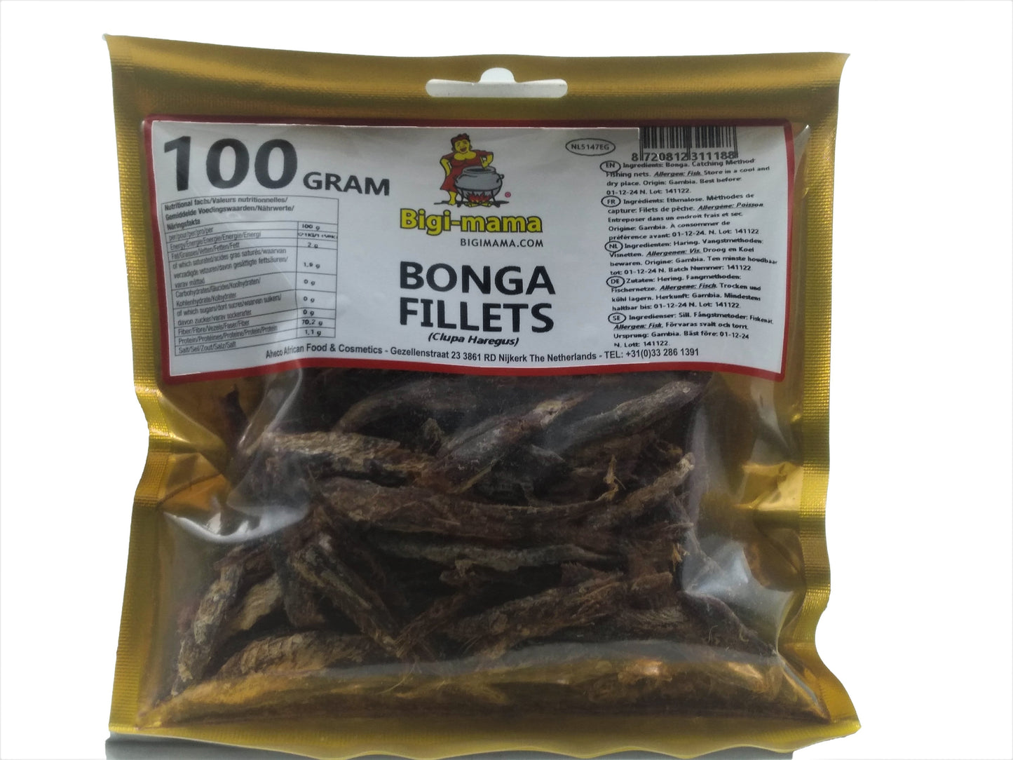 (FISH SMOKED) Bonga Fillet Smoked - Bigi Mama African Style BOX