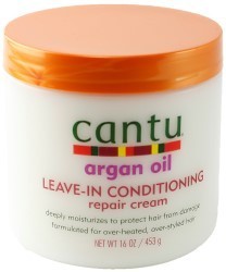 (COSMETICS HAIR CARE) Cantu Argan Oil Leave In Conditioning Repair Cream 16 oz.