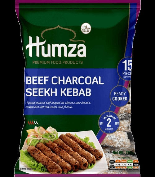 (FOOD SNACKS) Humza* Beef Charcoal Kebabs 750 gr.