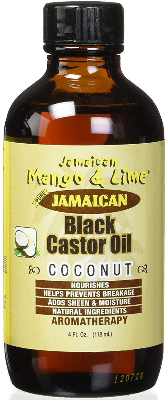 (COSMETICS HAIR CARE) Jamaican M & L Black Castor Oil Coconut 4 oz.