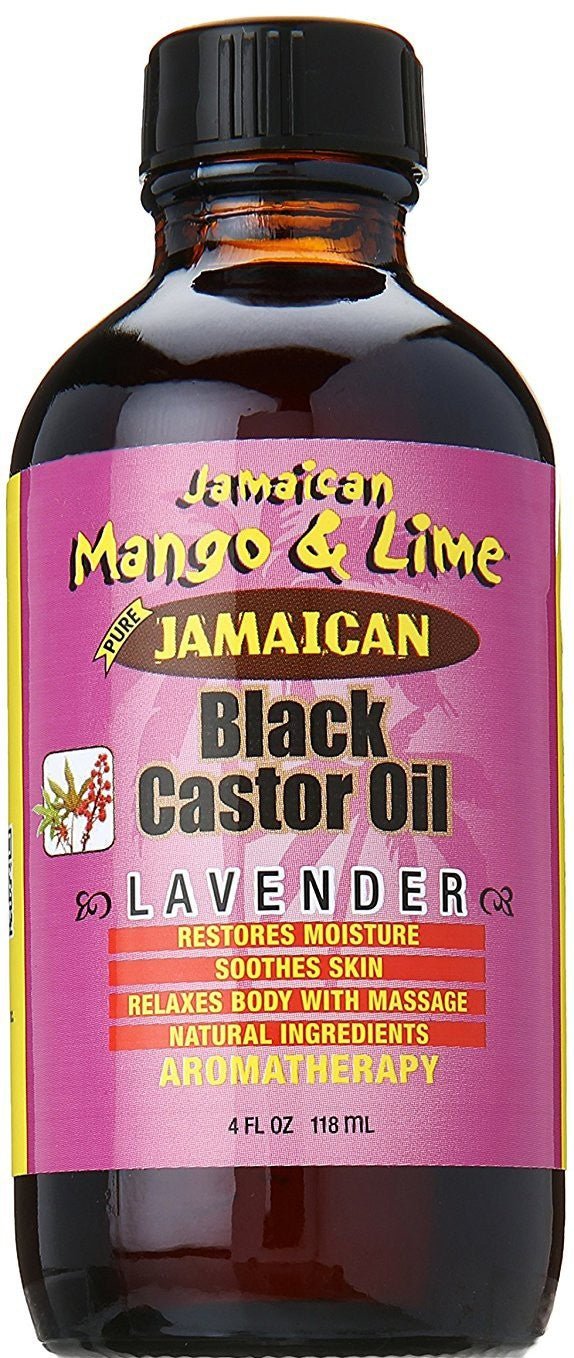 (COSMETICS SKIN CARE) Jamaican M & L Black Castor Oil Lavender 4 oz.