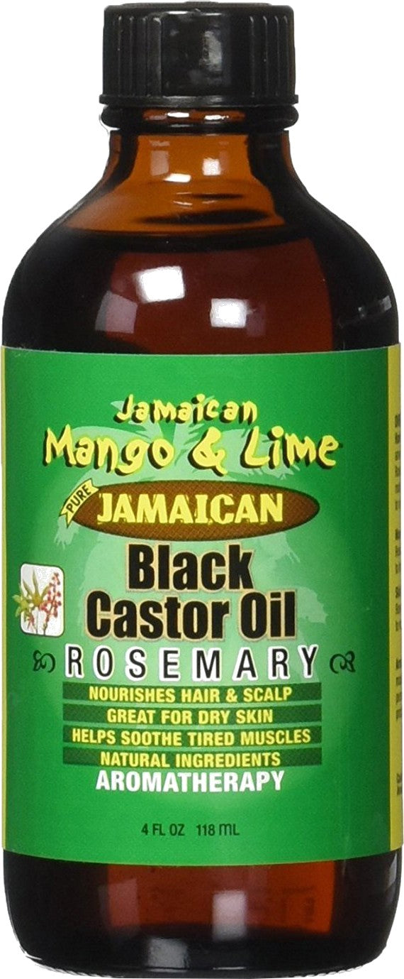 (COSMETICS HAIR CARE) Jamaican M & L Black Castor Oil Rosemary 4 oz.