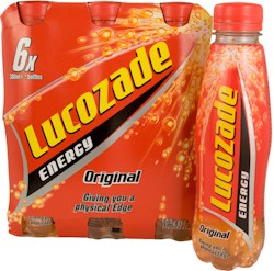 (BEVERAGE) Lucozade Original CRATE 24 x 380 ml.