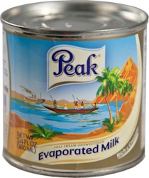 (DAIRY MILK CONDENSED) Peak Evaporated Milk Box 24 x 170 gr.