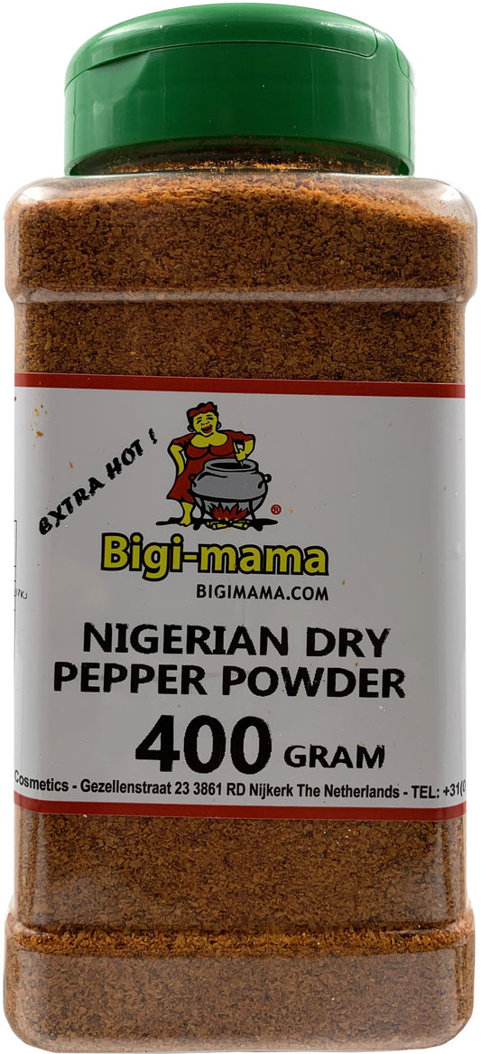 (CONDIMENTS SPICES) Pepper Hot Grounded - Bigi Mama JAR 400 gr.
