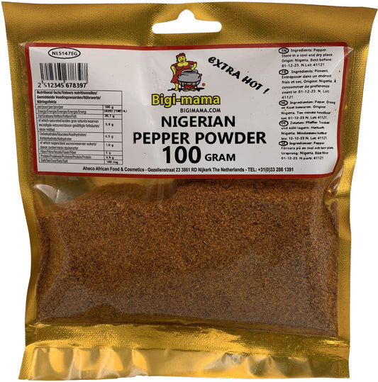 (CONDIMENTS SPICES) Pepper Hot Grounded - Bigi Mama x 100 gr.