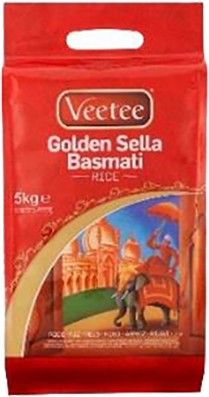 (RICE) Rice Basmati Parboiled Golden Sella Veetee 5 kg.