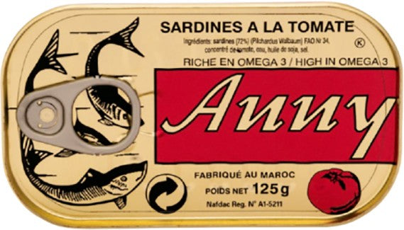 (CANNED FISH) Sardines Anny - Tomato Sauce Carton 50 x 125 gr.