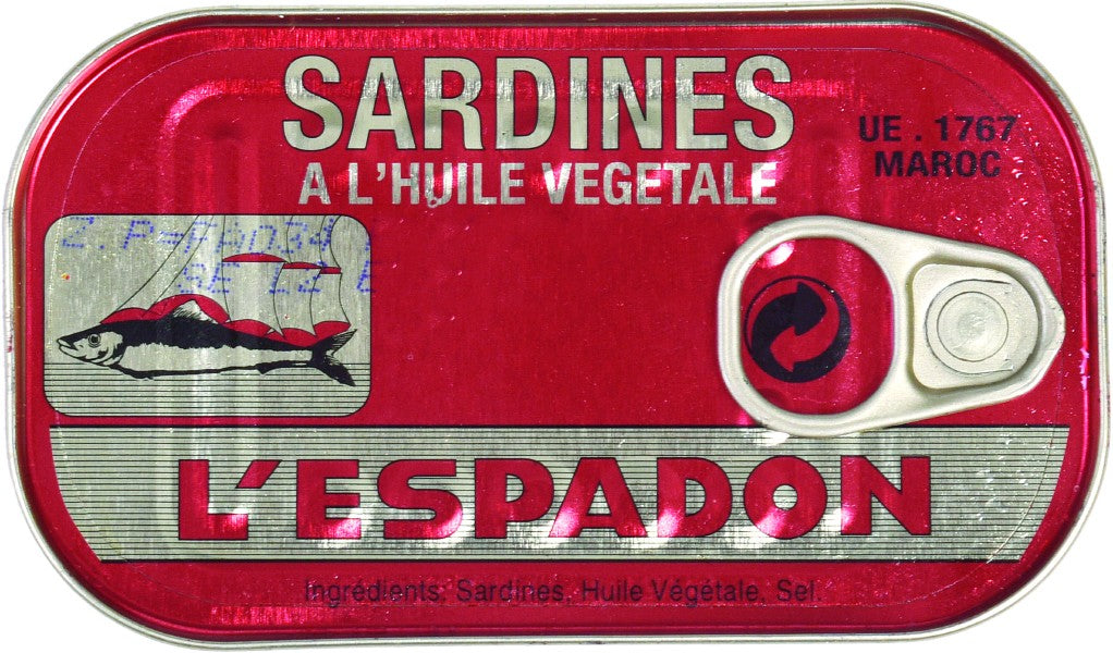 (CANNED FISH) Sardines L'espadon In Oil CARTON 50 x 125 gr.