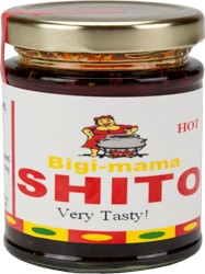 (PEPPER SAUCE) Shito Hot Bigi Mama Glass JAR 160 gr.