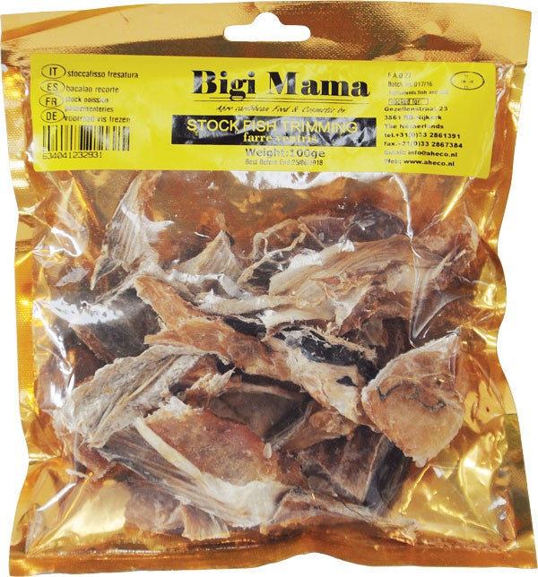 (FISH DRIED) Stockfish Cod Belly/Trimming - PACK 100 gr.