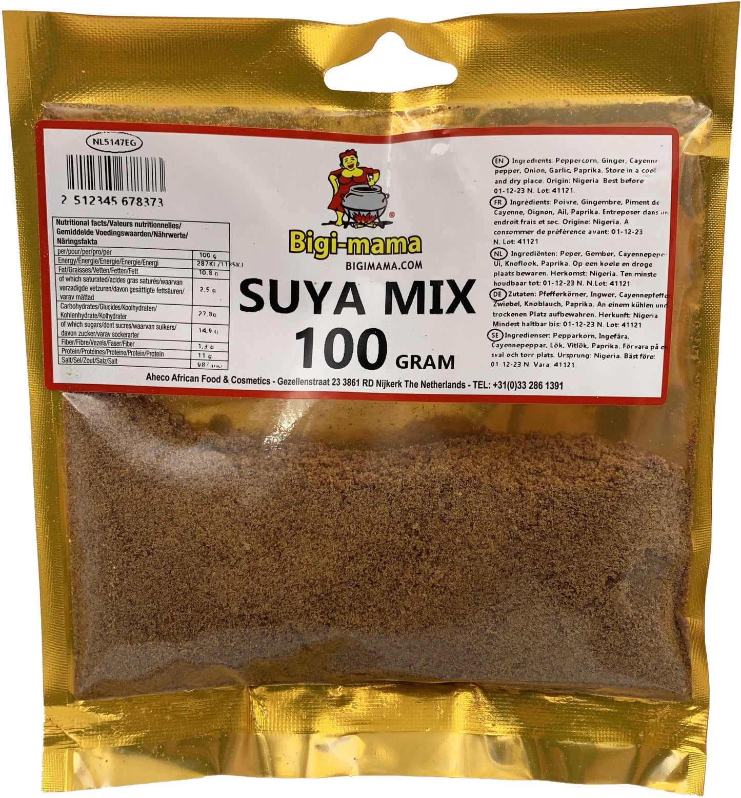 (CONDIMENTS SEASONING) Suya Mix Seasoning - Bigi Mama 100 gr.
